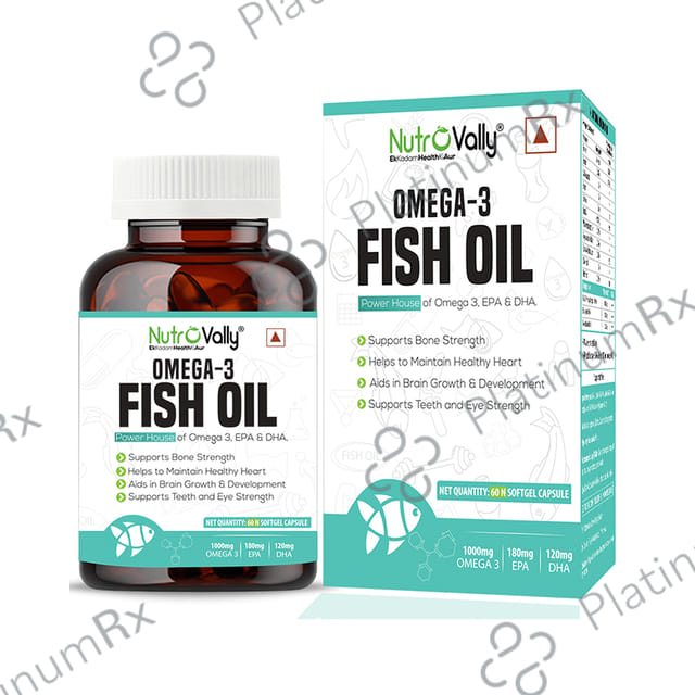 Nutrovally Omega 3 Fish Oil Softgel Capsule 60s