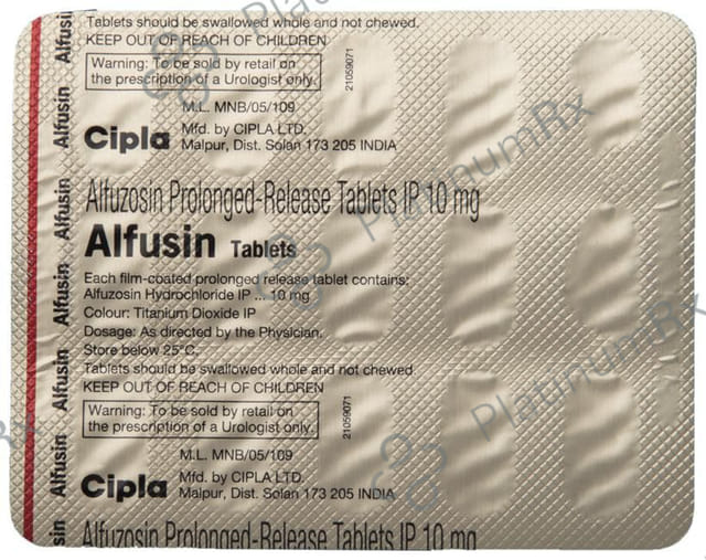 Alfusin 10mg Tablet PR 15s