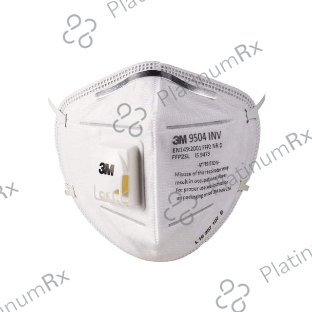3M 9504 INV P P2 Respirator Mask White 25 masks
