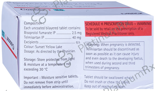 Concor T 2.5/40mg Tablet 10s