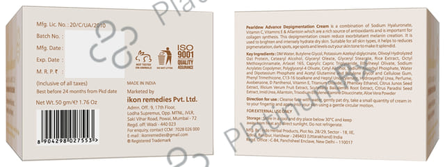 Pearldew Advance Depigmentation Cream (50gm Each) 2 jar