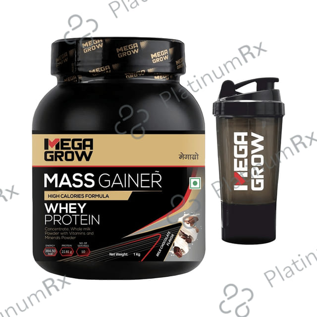 Megagrow Mass Gainer Powder with Shaker Milk Chocolate