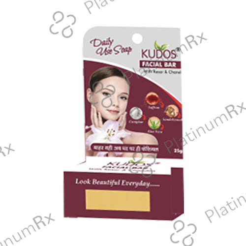 Kudos Facial Bar with Kesar & Chandan 25 gm