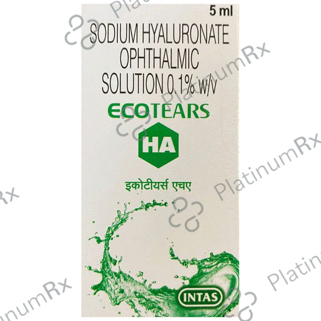 Ecotears HA 0.1% Ophthalmic Solution 10ml