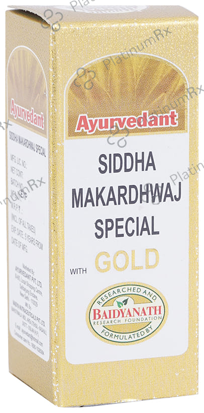 Baidyanath Ayurvedant Siddha Makardhwaj Special with Gold Tablet 25 tablets