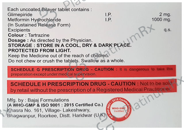 Glimivex-M2 Forte Tablet SR