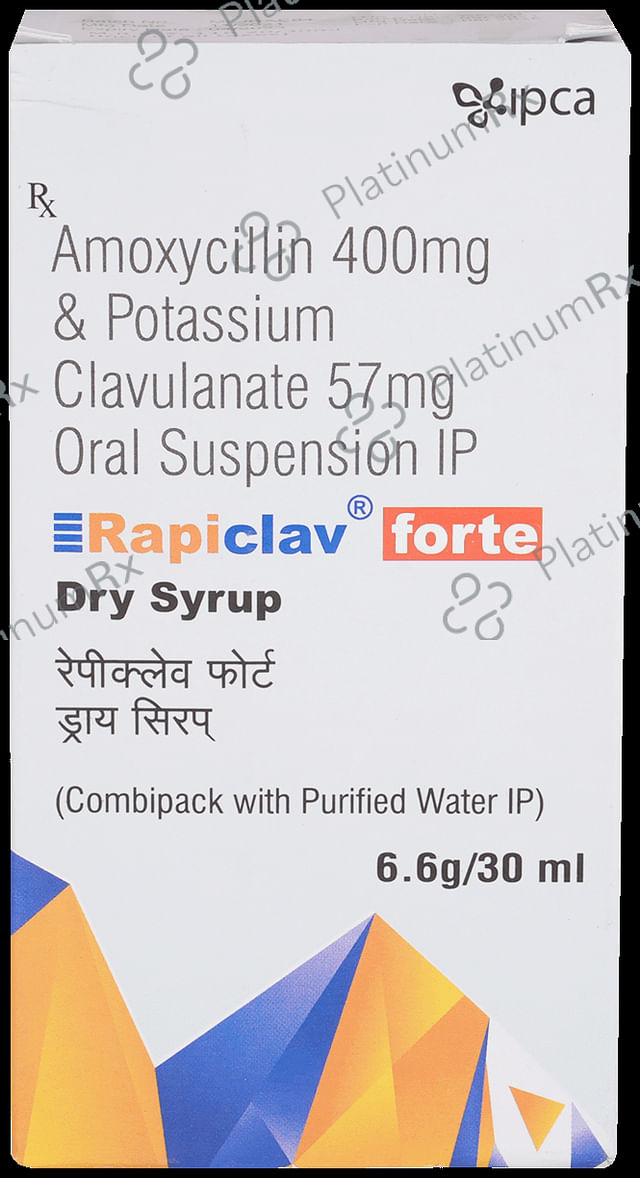 Rapiclav Forte 400/57mg Dry Syrup 30ml
