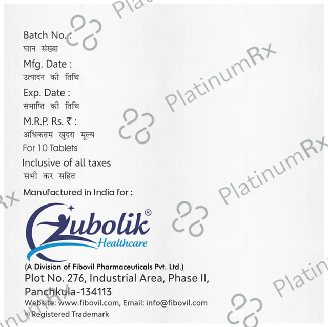 Zubomol MR Tablet 10s