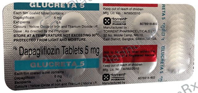 Glucreta 5mg Tablet 10s