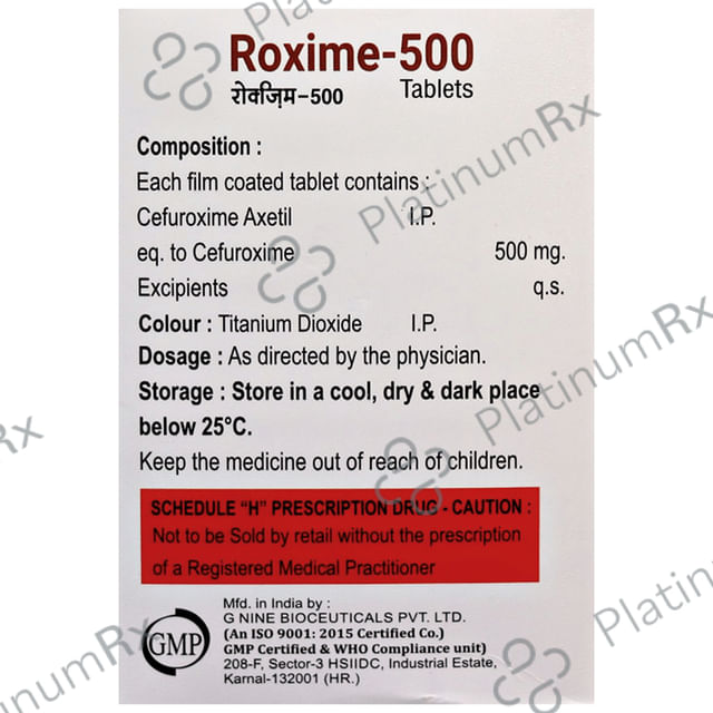 Roxime 500 Tablet