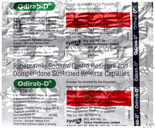 Odirab D 30mg/20mg Capsule