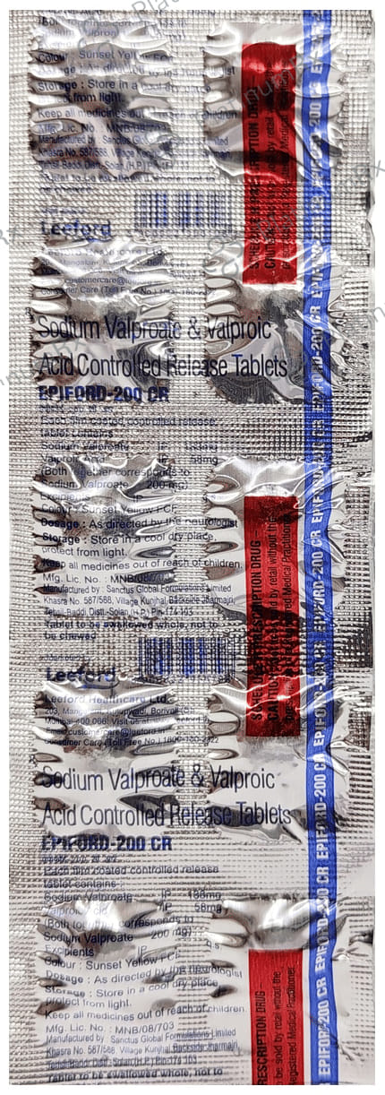 Epiford 200mg Tablet CR 10s
