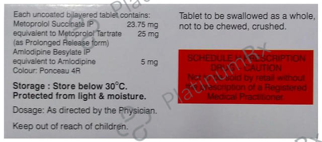 Starpress AM XL 25/5mg Tablet PR 10s