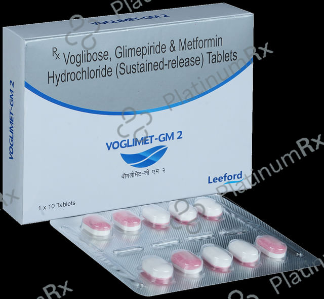 Voglimet GM 2/500/0.2mg Tablet SR 10s