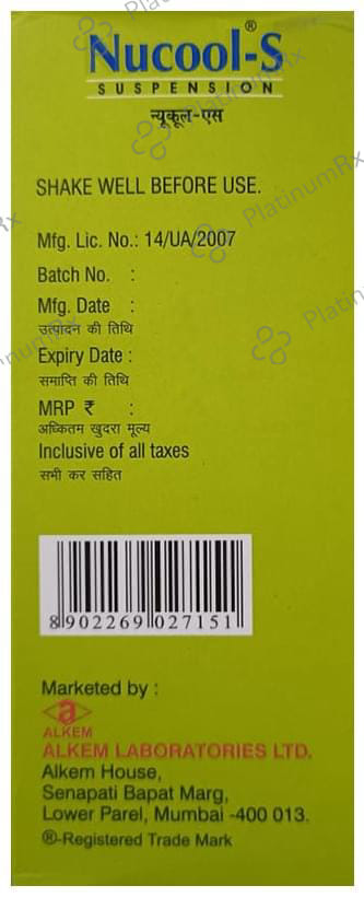 Nucool S 1000mg Suspension