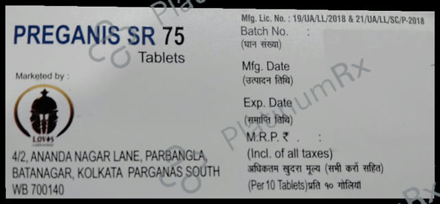Preganis SR 75 Tablet