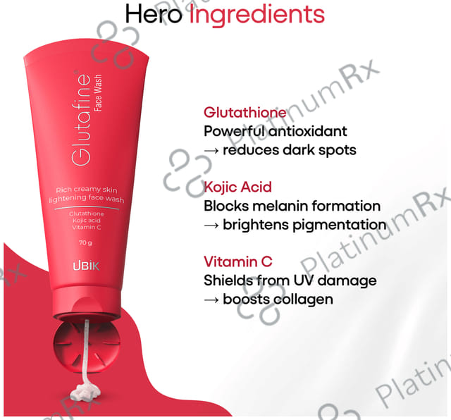 Glutafine Rich Creamy Face Wash 70gm