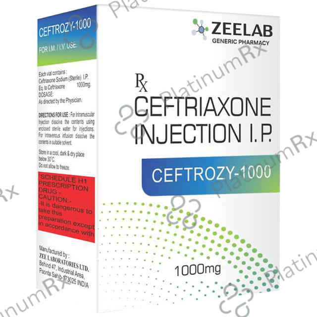 Ceftrozy 1000mg Injection 1s