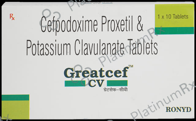Greatcef CV 200/125mg Tablet 10s