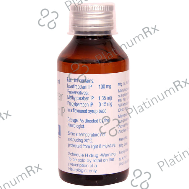 Levipil 100mg Paraben Free Syrup 100ml