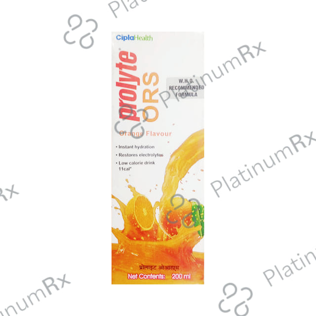 Prolyte ORS Ready To Drink Orange Flavour 200ml