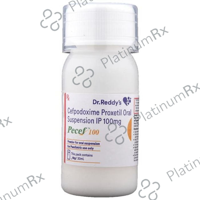 Pecef 100mg Powder For Oral Suspension 30ml