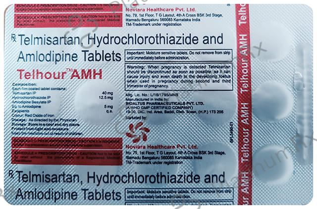 Telhour AMH 5/12.5/40mg Tablet 15s