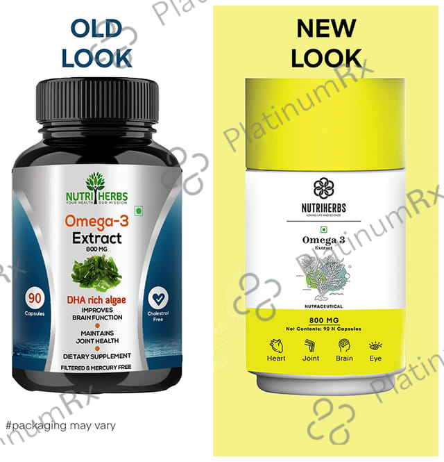 Nutriherbs Omega 3 Extract 800mg Capsule 90 capsules