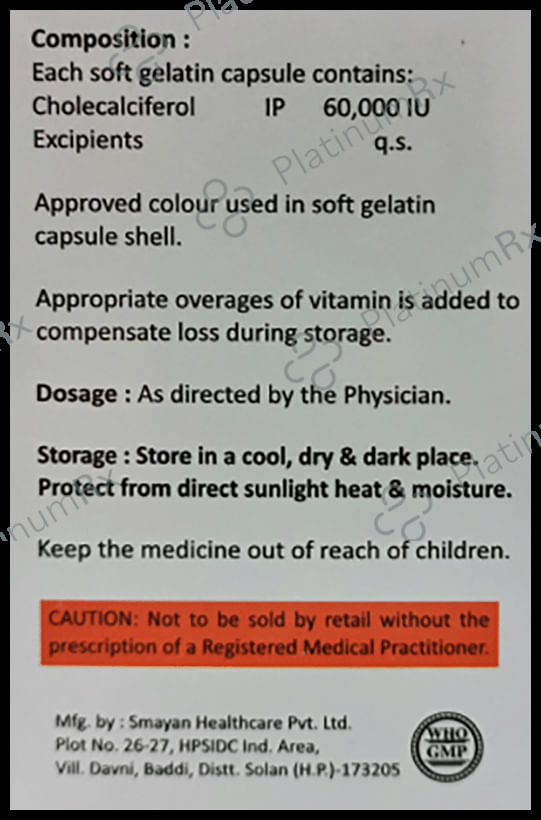 Calcituff-D3 60K Softgel Capsule