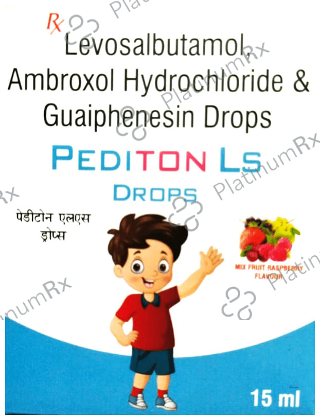 Pediton LS 7.5/12.5/0.25mg Oral Drops Mix Fruit Raspberry 15ml