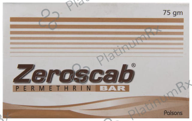 Zeroscab Bar 1% Soap 50gm
