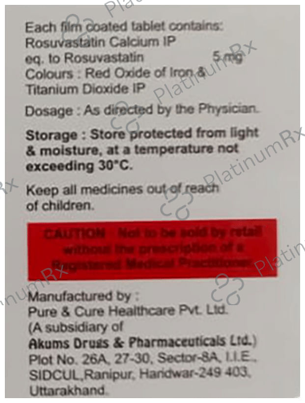 Rosycap 5mg Tablet 15s