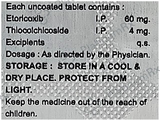 Ankon MR 60/4mg Tablet 10s