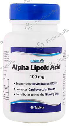 HealthVit Alpha Lipoic Acid 100mg - For Heart & Skin Health - Tablet