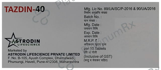 Tazdin 40 Tablet