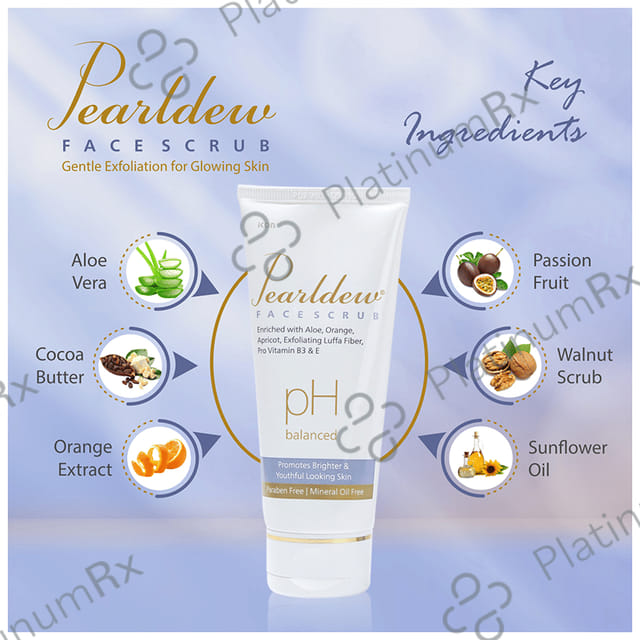 Pearldew Face Scrub (100gm Each) 4 Tubes