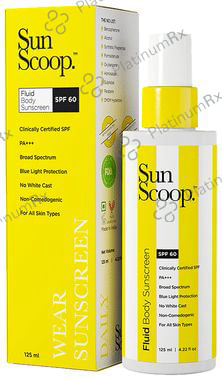 Sun Scoop Fluid Body Sunscreen SPF 60 PA+++
