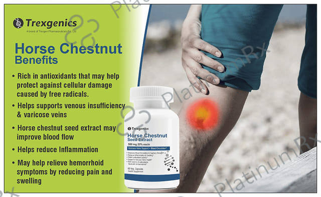 Trexgenics Horse Chestnut Seed Extract Veg Capsule