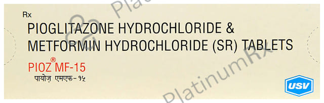 Pioz MF 15/500mg Tablet SR 10s