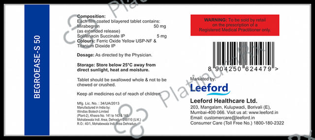 Begroease S 50/5mg Tablet ER 10s