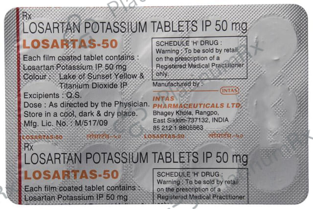 Losartas 50mg Tablet 15s