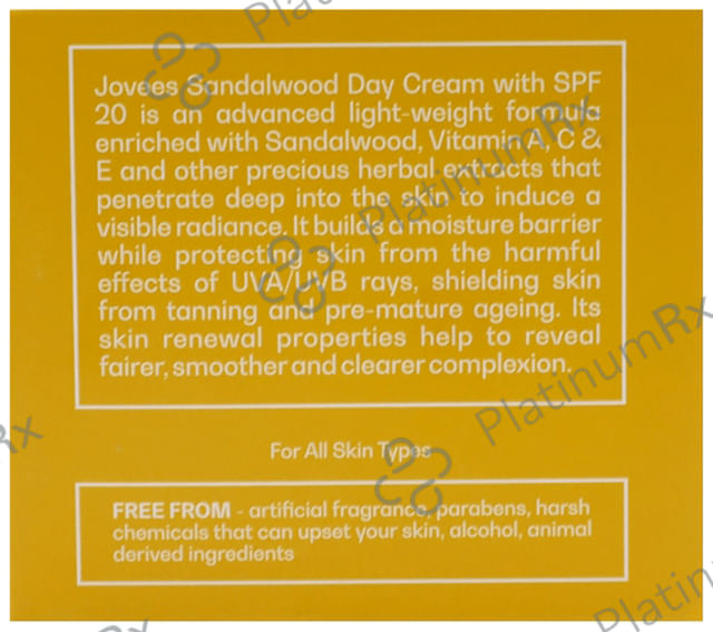 Jovees Sandalwood Protection Day Cream SPF 20