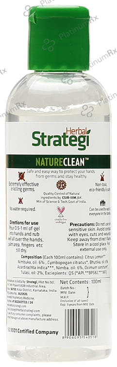 Herbal Strategi Nature Clean Herbal Hand Sanitizer
