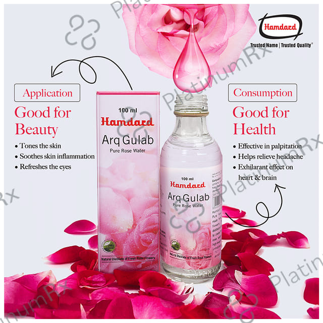 Hamdard Arq Gulab Pure Gulab Jal/ Rose Water