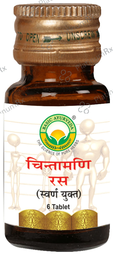 Basic Ayurveda Chintamani Ras with Gold 6 tablets