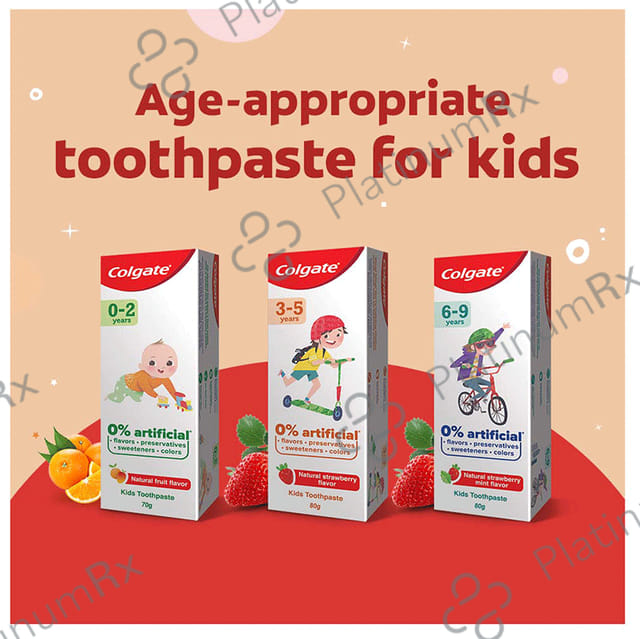 Colgate Natural Strawberry Mint Toothpaste for Kids (6-9 Years)