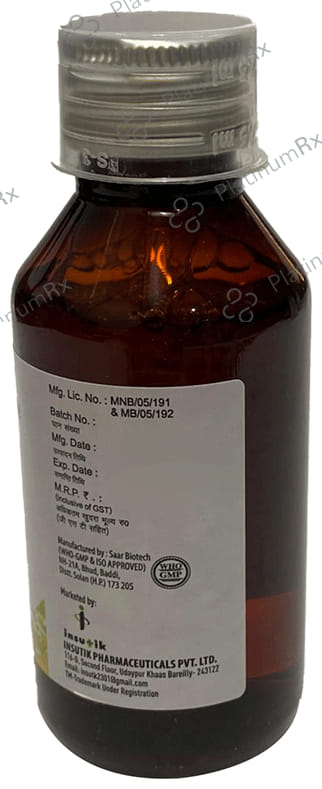Tedyzin 20mg Mango Flavour Syrup 100ml