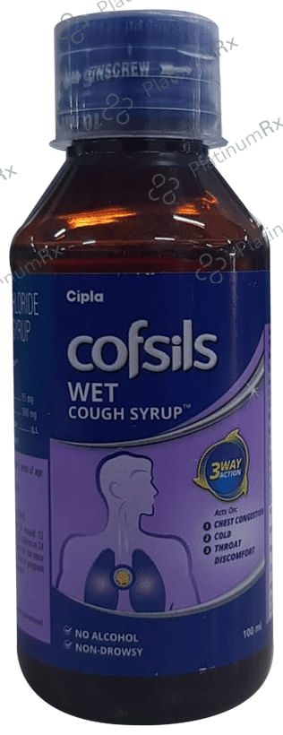 Cofsils Wet Cough 15/100mg Syrup 100ml