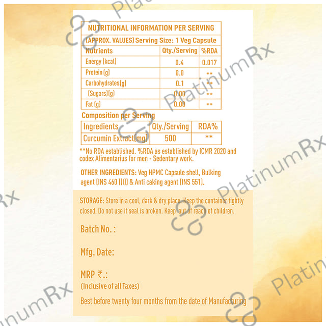Dr. Morepen Curcumin Veg Capsule