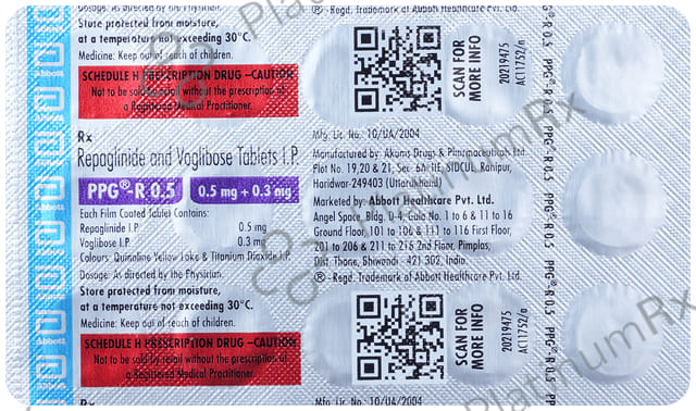 Ppg R 0.5mg Tablet 15s